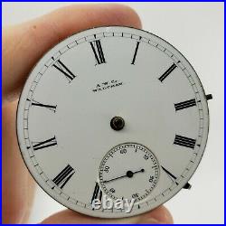11J 1880 Waltham Pocket Watch PS Bartlett Movement Parts Repair Case Dial Hands