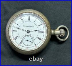 1893 18s 11j HAMPDEN Watch Company DUEBER POCKET WATCH Silveroid PARTS REPAIR