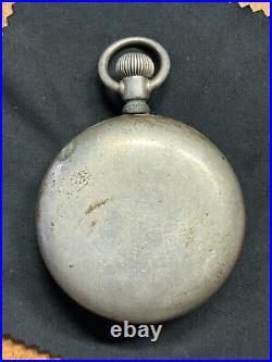 1893 18s 11j HAMPDEN Watch Company DUEBER POCKET WATCH Silveroid PARTS REPAIR