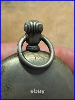 1893 18s 11j HAMPDEN Watch Company DUEBER POCKET WATCH Silveroid PARTS REPAIR