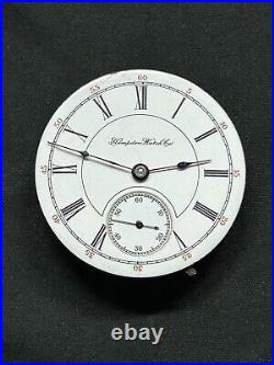 1893 18s 11j HAMPDEN Watch Company DUEBER POCKET WATCH Silveroid PARTS REPAIR