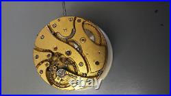 1900's unknown maker German 20 Lignes pocket watch movement for parts