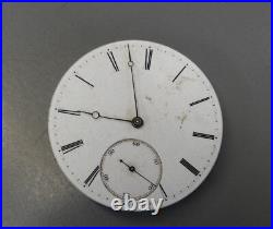 1900's unknown maker German 20 Lignes pocket watch movement for parts