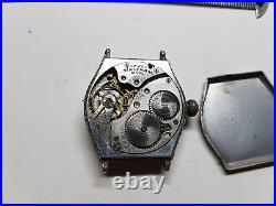 1913 Waltham Barrel Case Blue Hand Antique Watch For Restoration Or Parts