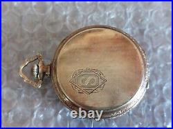 1921 Illinois 12s 17j Grade 425 Model 3 Pocket Watch 14kt Gold Filled For Parts