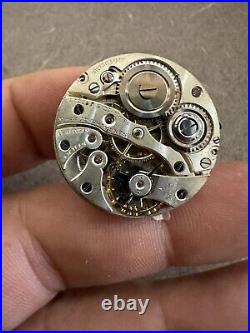 1930 Sterling Silver Gallet Co Bleeding Heart Pocket Watch Swiss 15j Nun Parts