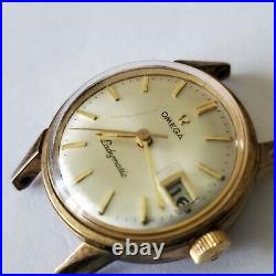 1960s Omega Seamaster Ladymatic Gold Plated Wristwatch Nice Runs/Parts