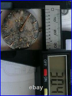 1962 Omega 268 Hand Wind Movement With Dial. For Parts/restore. Sold As Is