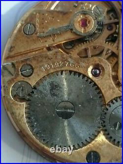 1962 Omega 268 Hand Wind Movement With Dial. For Parts/restore. Sold As Is