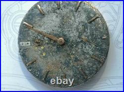 1962 Omega 268 Hand Wind Movement With Dial. For Parts/restore. Sold As Is