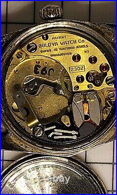 1972 VINTAGE LADIES BULOVA white dial red 2302 J24288 ACCUTRON PARTS OR REPAIR