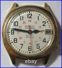 1976 Bulova Accutron Railroad Approved 2181 24H Wristwatch Parts Repair LH555