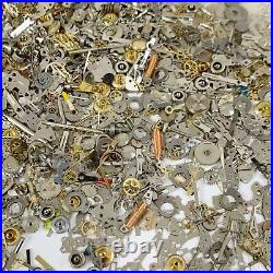 1 Pound LB Steampunk Watch Parts Wheels Gears Hand Crown Watchmakers Lot Art Cog