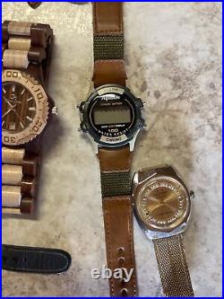 22 Vintage Mech Watches Running And Parts Running Seiko Timex Croton +++++