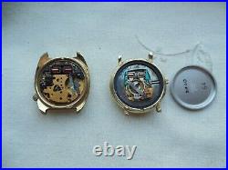 2 Watches 1974 Bulova Accutron, 17 Jewels. Not Running. For Prepairs-parts Only