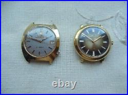 2 Watches 1974 Bulova Accutron, 17 Jewels. Not Running. For Prepairs-parts Only