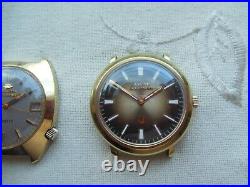 2 Watches 1974 Bulova Accutron, 17 Jewels. Not Running. For Prepairs-parts Only