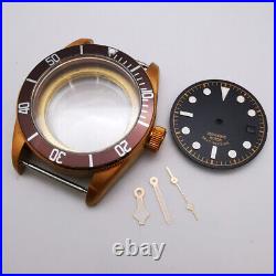 41mm Watch Parts Watch Case Dial Hands Luminous Fit Miyota 82series ETA series