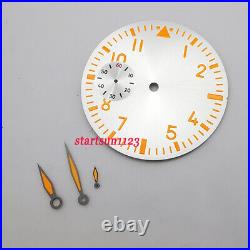 43mm Brushed Sapphire watch case + Dial +Hands fit ETA 6497 st36 movement