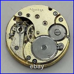 44mm 1921 Omega Hunter Pocket Watch Movement Dial Hands Parts Repair Restoration