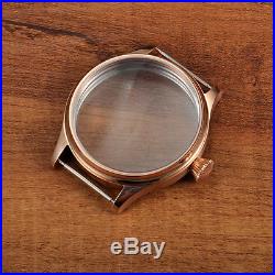 44mm Corgeut Watch Gold Case Fit ETA 6498 6497 Hand Winding ST3600Mov't G2002