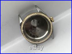 67s Vintage Rolex 6582 Zephyr 14k/ss Case/dial/hands Spare / Parts