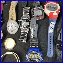 (70+) VTG Watch Lot MEN'S 1960's-2000s Estate Parts Lot Brands Bands Gold Silver