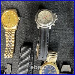 (70+) VTG Watch Lot MEN'S 1960's-2000s Estate Parts Lot Brands Bands Gold Silver