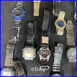 (70+) VTG Watch Lot MEN'S 1960's-2000s Estate Parts Lot Brands Bands Gold Silver