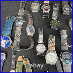 (70+) VTG Watch Lot MEN'S 1960's-2000s Estate Parts Lot Brands Bands Gold Silver