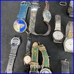 (70+) VTG Watch Lot MEN'S 1960's-2000s Estate Parts Lot Brands Bands Gold Silver