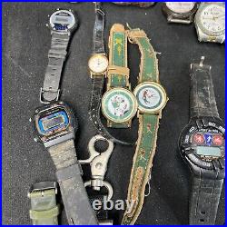 (70+) VTG Watch Lot MEN'S 1960's-2000s Estate Parts Lot Brands Bands Gold Silver