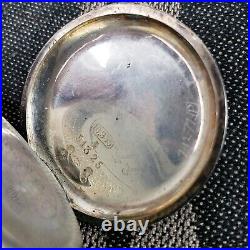 ANTIQUE Cylindre Remontoir Fancy Hands Dial. 935 Sterling Pocket Watch PARTS REP