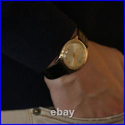 AS IS Bulova Accutron Men's Wristwatch 10k Gold Plated Watch Parts N3