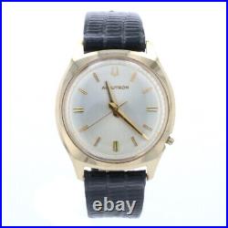 AS IS Bulova Accutron Men's Wristwatch 10k Gold Plated Watch Parts N3