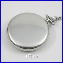 AS-IS For Parts OMEGA Antique Pocket Watch Hand-wound Small Second Silver Dial