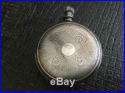 A. W. Co. Waltham Mass. Bond St. Pocket Watch FOR PARTS NO GLASS NO HANDS AS IS