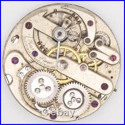 Albert Montandon 34.4 x 7.9 mm Antique Pocket Watch Movement, Parts / Repair