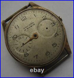 Ancora chronograph mens wristwatch gold filled case load manual for parts