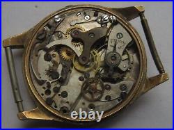 Ancora chronograph mens wristwatch gold filled case load manual for parts