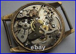 Ancora chronograph mens wristwatch gold filled case load manual for parts