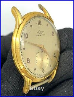 Anew Hand 3720 Manual Vintage 36 mm Swiss Doesn'T Works For Parts balance Roto