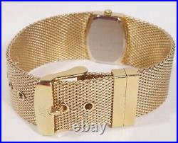 Anne Klein Watch Gold Case 1 jwl Swiss Mesh Bracelet Band 10/6416 Easy Read New