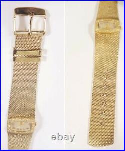 Anne Klein Watch Gold Case 1 jwl Swiss Mesh Bracelet Band 10/6416 Easy Read New