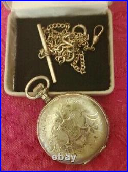 Antique 1894 Elgin Natl Pocket Watch 11 Jewel Gold Hunter Case For Parts/repair