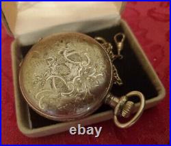 Antique 1894 Elgin Natl Pocket Watch 11 Jewel Gold Hunter Case For Parts/repair