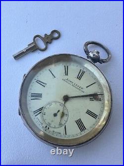 Antique. 935 Silver Pocket Watch ACME H Samuel Manchester Parts Restoration