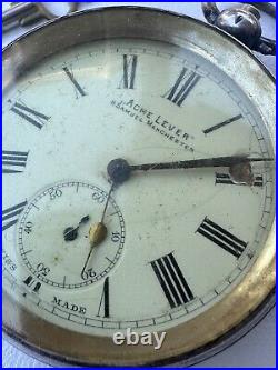 Antique. 935 Silver Pocket Watch ACME H Samuel Manchester Parts Restoration