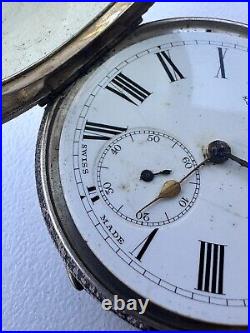 Antique. 935 Silver Pocket Watch ACME H Samuel Manchester Parts Restoration