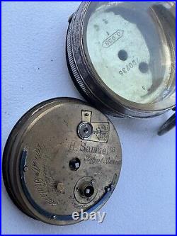 Antique. 935 Silver Pocket Watch ACME H Samuel Manchester Parts Restoration